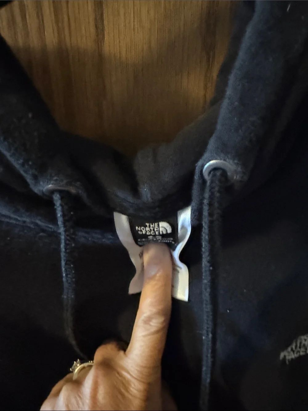 The North Face Black Pullover Hoodie with Front Pocket